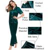 image:imageSWOMOG Couples Pajamas Sets Women amp Men Satin Short Sleeve Sleepwear Button Down Loungewear Pjs Set with Long PantsDeep Green