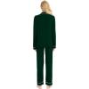 image:imageSWOMOG Womens Pajamas Set Long Sleeve Sleepwear Button Down Nightwear Soft Cotton Pj Lounge SetsGreen