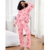 image:imageSWOMOG Womens Pajamas Set Long Sleeve Sleepwear Button Down Nightwear Soft Cotton Pj Lounge SetsPink Candy Cane