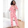 image:imageSWOMOG Womens Pajamas Set Long Sleeve Sleepwear Button Down Nightwear Soft Cotton Pj Lounge SetsPink Candy Cane