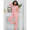 image:imageSWOMOG Womens Pajamas Set Long Sleeve Sleepwear Button Down Nightwear Soft Cotton Pj Lounge SetsPink Flower