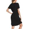 image:imageSWOMOG Nightgown Womens Cotton Night Shirt for Sleeping Cute Print Short Sleeve Sleep Shirts
