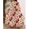 image:imageSWOMOG Women Cover Ups Plus Size Swimsuit Chiffon Kimono Long Cardigan Open Front Bathing Suit Summer Flowy Bikini BeachwearColorful Flower