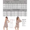 image:imageSWOMOG Women Maternity Nursing Gown and Robe Set 3 in 1 Labor Delivery Nursing Nightgown for Breastfeeding Hospital BathrobeLight Brown