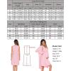 image:imageSWOMOG Women Maternity Nursing Gown and Robe Set 3 in 1 Labor Delivery Nursing Nightgown for Breastfeeding Hospital BathrobePink