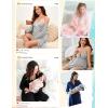 image:imageSWOMOG Womens Maternity Robe Set 3 Piece Nursing Pajamas for Breastfeeding 3 in 1 Labor Delivery Hospital Pregnancy Pjs GreyPeacock Blue