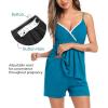image:imageSWOMOG Womens Maternity Robe Set 3 Piece Nursing Pajamas for Breastfeeding 3 in 1 Labor Delivery Hospital Pregnancy Pjs GreyPeacock Blue