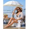 image:imageSWOMOG Womens Plus Size Cover Up Robe Cardigan Swimsuit Kimono Flowy Coverup Beach Open Front Summer SwimwearWhite