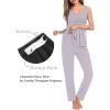 image:imageSWOMOG Maternity Nursing Robe Set 3 Piece Breastfeeding Pajamas 3 in 1 Labor Delivery Sleevless TopsampLong Pants Pregnancy PjsSleevelesslilac Purple