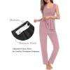 image:imageSWOMOG Maternity Nursing Robe Set 3 Piece Breastfeeding Pajamas 3 in 1 Labor Delivery Sleevless TopsampLong Pants Pregnancy PjsSleevelesstaro Purple