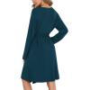 image:imageSWOMOG Womens Maternity Robe 2 Piece Nursing Nightgown for Breastfeeding 3 in 1 Labor Delivery Nursing Dress Lace BathrobeBlue Green