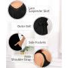 image:imageSWOMOG Nightgown and Robe Sets for Women 2 Piece Sleeveless Sexy Lace Strap Pajamas and 34 Sleeves Bathrobe with PocketsPink