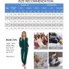 image:imageSWOMOG Womens Pajamas Set Long Sleeve Sleepwear Button Down Nightwear Soft Joggers PJs Sets with Pockets Lounge SetsDark Green