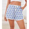 image:imageSWOMOG Womens Pajama Shorts Elastic Waist Sleep Shorts Women Comfy Lounge Pants Soft Pj Shorts with Pockets SXXLBlue Monkey