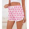 image:imageSWOMOG Womens Pajama Shorts Elastic Waist Sleep Shorts Women Comfy Lounge Pants Soft Pj Shorts with Pockets SXXLPink Monkey