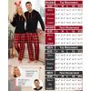 image:imageSWOMOG Couples Christmas Matching Pajamas Set Women amp Men Long Sleeve Sleepwear Hooded Top Plaid Pants Pjs with PocketsBlack  Red Plaid