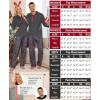 image:imageSWOMOG Couples Christmas Matching Pajamas Set Women amp Men Long Sleeve Sleepwear Hooded Top Plaid Pants Pjs with PocketsDeep Grey