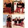image:imageSWOMOG Couples Pajama Sets Women amp Men Long Sleeve Sleepwear Top Plaid Pants Loungewear Set with PocketsBig Red Plaid