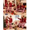 image:imageSWOMOG Couples Pajama Sets Women amp Men Long Sleeve Sleepwear Top Plaid Pants Loungewear Set with PocketsRed Christmas Tree