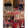image:imageSWOMOG Family Christmas Matching Pajamas Set WomenMen Modal Pajama 2 PCS Long Sleeve Sleepwear Sets with PocketsZ  Navy Blue
