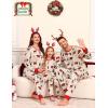 image:imageSWOMOG Family Christmas Matching Pajamas Set WomenMen Modal Pajama 2 PCS Long Sleeve Sleepwear Sets with PocketsZred Elk