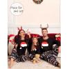 image:imageSWOMOG Family Christmas Pajamas Set Party Holiday Sleepwear Long Sleeve ButtonDown Loungewear SetBlack Christmas Hatpullover
