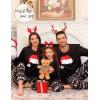 image:imageSWOMOG Family Christmas Pajamas Set Party Holiday Sleepwear Long Sleeve ButtonDown Loungewear SetBlack Christmas Hatpullover