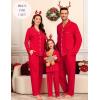 image:imageSWOMOG Family Christmas Pajamas Set Party Holiday Sleepwear Long Sleeve ButtonDown Loungewear SetRed