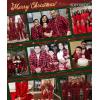 image:imageSWOMOG Family Christmas Pajamas Set Party Holiday Sleepwear Long Sleeve ButtonDown Loungewear SetRed