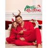 image:imageSWOMOG Family Christmas Pajamas Set Party Holiday Sleepwear Long Sleeve ButtonDown Loungewear SetRed