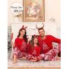 image:imageSWOMOG Family Christmas Pajamas Set Party Holiday Sleepwear Long Sleeve ButtonDown Loungewear SetRed Christmas Treepullover
