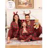image:imageSWOMOG Family Christmas Pajamas Set Party Holiday Sleepwear Long Sleeve ButtonDown Loungewear SetRed Green Grid
