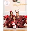 image:imageSWOMOG Family Christmas Pajamas Set Party Holiday Sleepwear Long Sleeve ButtonDown Loungewear SetRed Green Grid
