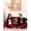 image:imageSWOMOG Family Christmas Pajamas Set Party Holiday Sleepwear Long Sleeve ButtonDown Loungewear SetRed Santa Clauspullover