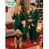 image:imageSWOMOG Family Christmas Pajamas Set Women amp Men Long Sleeve Pj Set Party Sleepwear ButtonDown Loungewear SetGreen