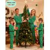 image:imageSWOMOG Family Christmas Pajamas Set Women amp Men Long Sleeve Pj Set Party Sleepwear ButtonDown Loungewear SetGreen With Santa Claus