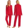 image:imageSWOMOG Family Christmas Pajamas Set Women amp Men Long Sleeve Pj Set Party Sleepwear ButtonDown Loungewear SetRed