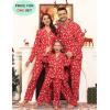 image:imageSWOMOG Family Christmas Pajamas Set Women amp Men Long Sleeve Pj Set Party Sleepwear ButtonDown Loungewear SetRed Christmas Deer