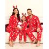 image:imageSWOMOG Family Christmas Pajamas Set Women amp Men Long Sleeve Pj Set Party Sleepwear ButtonDown Loungewear SetRed Christmas Pattern
