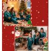 image:imageSWOMOG Family Matching Button Down Pajamas Pjs Silk Satin Long Sleeve Shirt Long Pants Set Sleepwear 2 Pcs Outfits LoungewearGreen