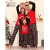 image:imageSWOMOG Family Matching Christmas Pajamas Sets MenWomen Plaid Pants Loungewear and Printed Long Sleeve PjsAcandy Cane