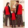 image:imageSWOMOG Family Matching Christmas Pajamas Sets MenWomen Plaid Pants Loungewear and Printed Long Sleeve PjsAcandy Cane