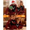 image:imageSWOMOG Family Matching Christmas Pajamas Sets MenWomen Plaid Pants Loungewear and Printed Long Sleeve PjsAchristmas Classical Deers