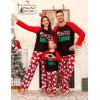 image:imageSWOMOG Family Matching Christmas Pajamas Sets MenWomen Plaid Pants Loungewear and Printed Long Sleeve PjsAsanta Squad