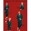 image:imageSWOMOG Family Matching Pajamas Set Christmas Pajamas Long Sleeve Button Down Pj Set 2Pcs Festival Party SleepwearDark Green