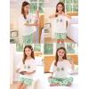 image:imageSWOMOG Girls Pajamas Sets 3 Piece Short Sleeve Sleepwear Summer Cute Pjs Cartoon Print Loungewear for Kids Size 615Love Avocado