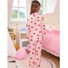 image:imageSWOMOG Kids Satin Pajamas Sets Girls Boys ButtonDown Pjs Short Sleeve Silk Nightwear 2 Piece Lounge SetsLong Sleevesakura Pink Strawberry