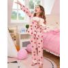 image:imageSWOMOG Kids Satin Pajamas Sets Girls Boys ButtonDown Pjs Short Sleeve Silk Nightwear 2 Piece Lounge SetsLong Sleevesakura Pink Strawberry