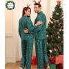 image:imageSWOMOG Matching Couple Christmas Pajamas Set Modal Long Sleeve ButtonDown Sleepwear Family Festival Party Xmas PJs SetsGreen Christmas Elk