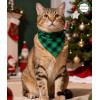 image:imageSWOMOG Matching Couple Christmas Pajamas Set Modal Long Sleeve ButtonDown Sleepwear Family Festival Party Xmas PJs SetsGreen With Black Grid